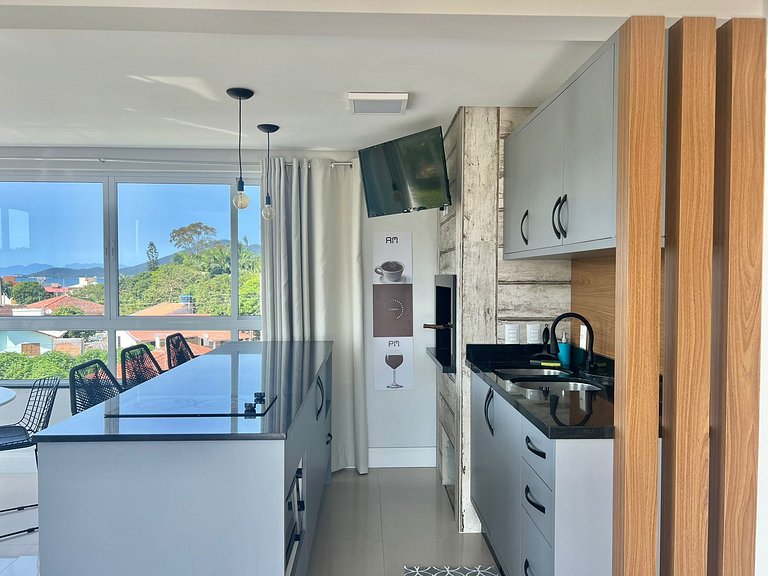 Paraíso! Linda cobertura com vista 360°!