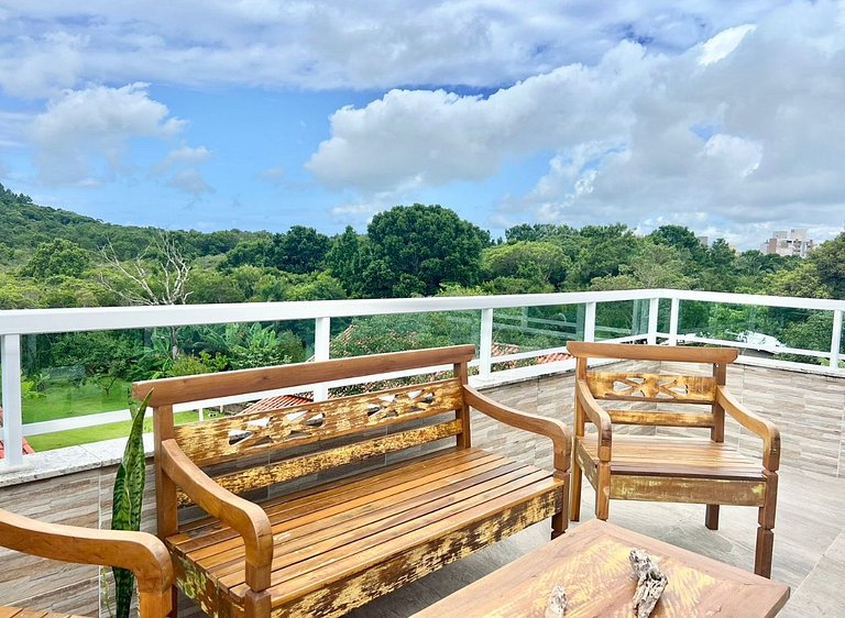 Paraíso! Linda cobertura com vista 360°!