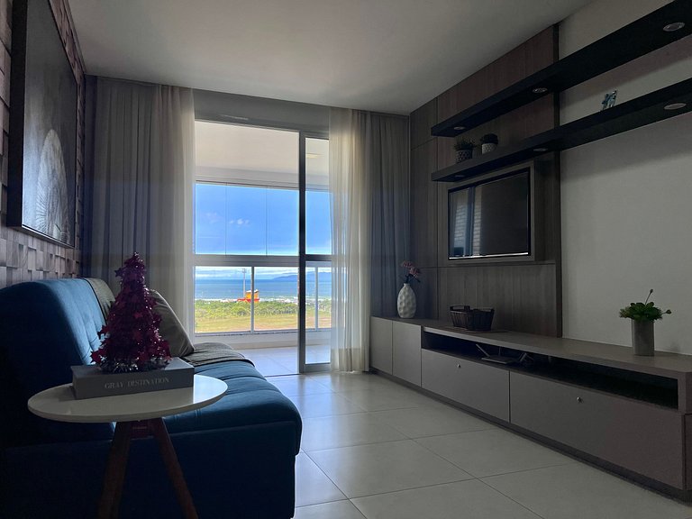 Incrível! Apto vista mar na Praia de Palmas! PF04I