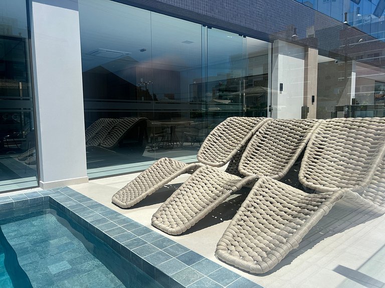 Vista MAR! Vista incrível na Praia Grande! PO03I