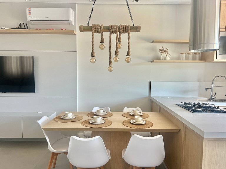 Vista MAR! Vista incrível na Praia Grande! PO03I