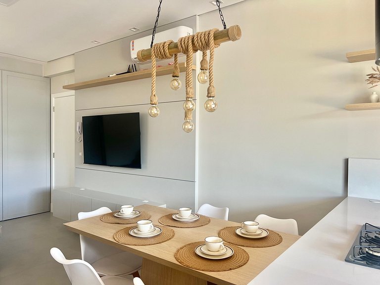 Vista MAR! Apto com vista incrível na Praia Grande! PO03I