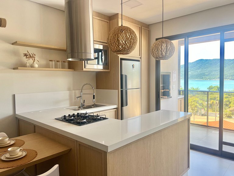 Vista MAR! Vista incrível na Praia Grande! PO03I