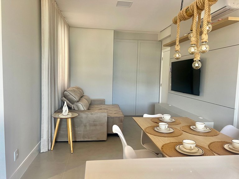 Vista MAR! Apto com vista incrível na Praia Grande! PO03I