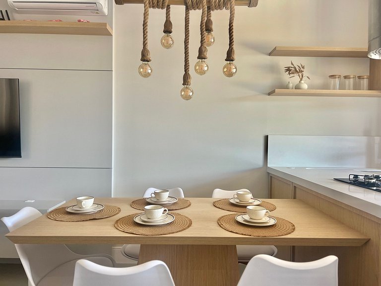 Vista MAR! Vista incrível na Praia Grande! PO03I