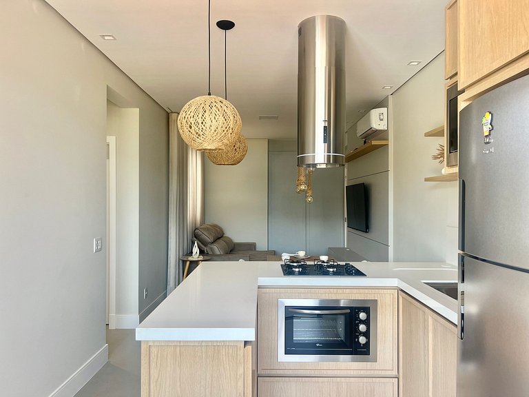 Vista MAR! Vista incrível na Praia Grande! PO03I