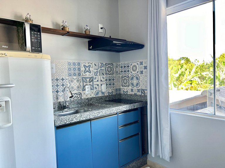 Studio Econômico! Á 250 m. do mar! AF04J