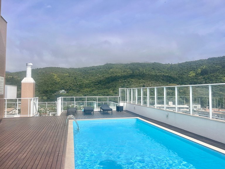 Piscina vista mar! Apto na praia de Palmas - AE02J