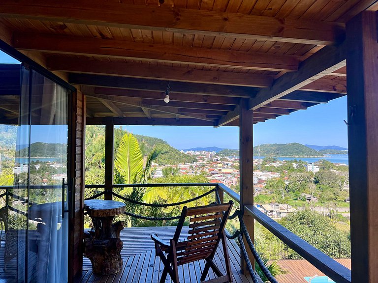 Espetacular! Casa vista mar e montanha! BD01J