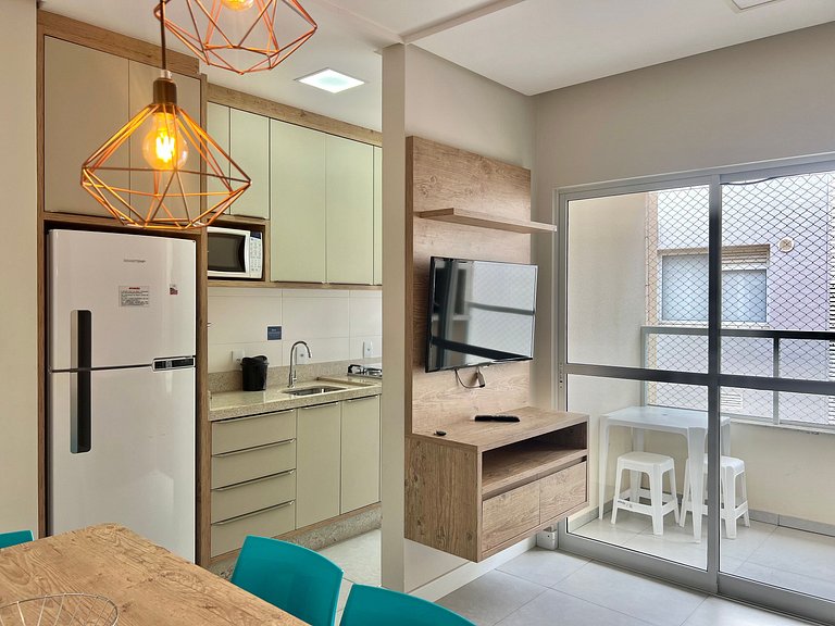 Lindo! Apto com piscina na praia de Palmas - CI02J