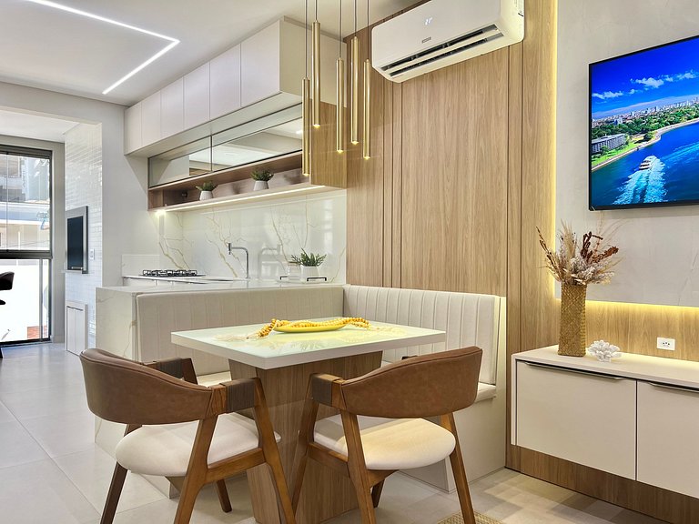 Maravilhoso! Apto na Praia Grande! CD01J