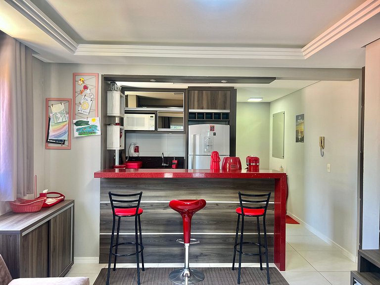 Aconchegante! Apto na Praia de Palmas. DR02J