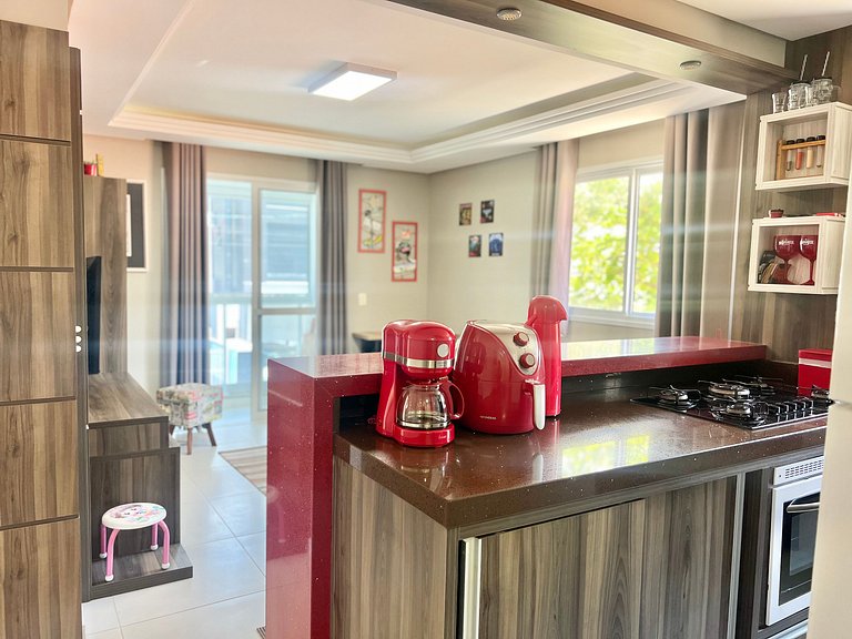 Aconchegante! Apto na Praia de Palmas. DR02J