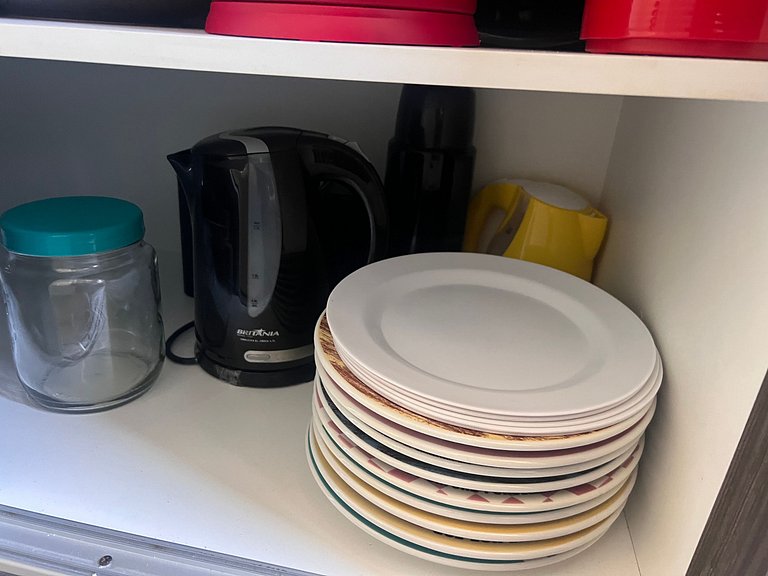 Aconchegante! Apto na Praia de Palmas. DR02J