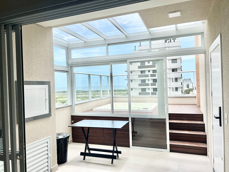 Perfeita! Cobertura com jacuzzi vista mar! - DS02J