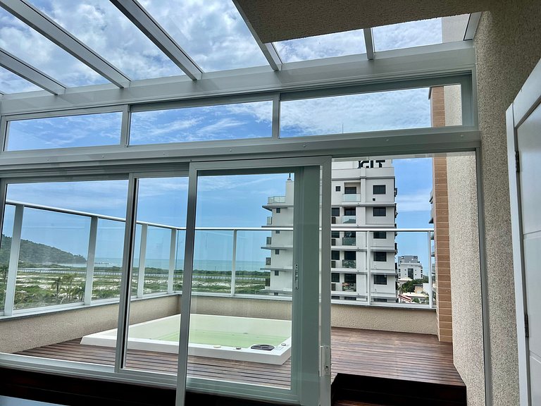 Perfeita! Cobertura com jacuzzi vista mar! - DS02J