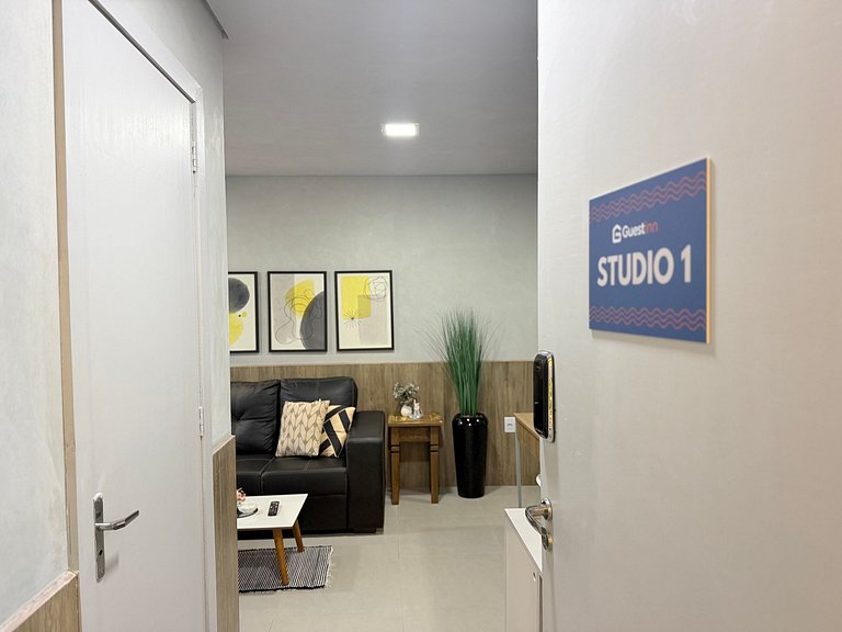 Econômico! Studio Flat à 250m do mar! OV01J