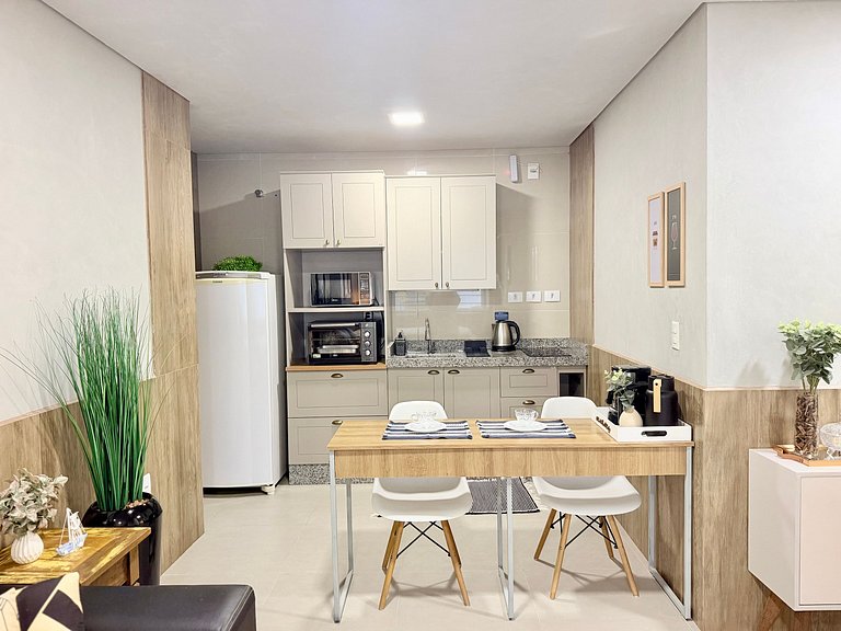 Econômico! Studio Flat à 250m do mar! OV01J